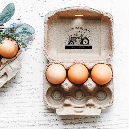 Eigenes Firmenlogo für 2,5" x 2,5" Briefmarke aus  Gummistempel