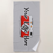 Eigenes Firmenlogo für Unternehmen Strandtuch (Vorderseite)