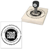 Eigenes Firmenlogo Große Rustikale Gummistempel (Stempel)