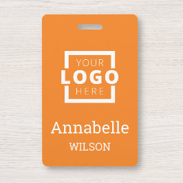 Eigenes Firmenlogo Grundlegender Name des Mitarbei Ausweis