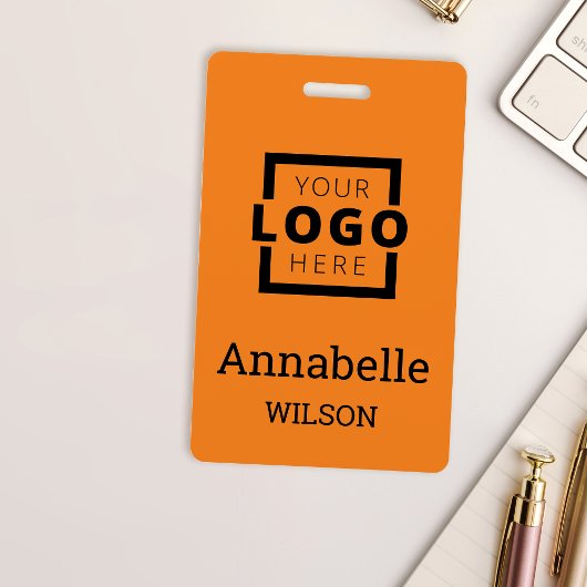 Eigenes Firmenlogo Grundlegender Name des Mitarbei Ausweis