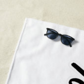 Eigenes Firmenlogo Verwendung des Firmenlogos Weiß Strandtuch (Beispiel)