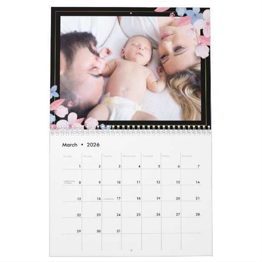 Eigenes Foto 2-Seiten-Medium 2025 Kalender hinzufü (Mär 2026)