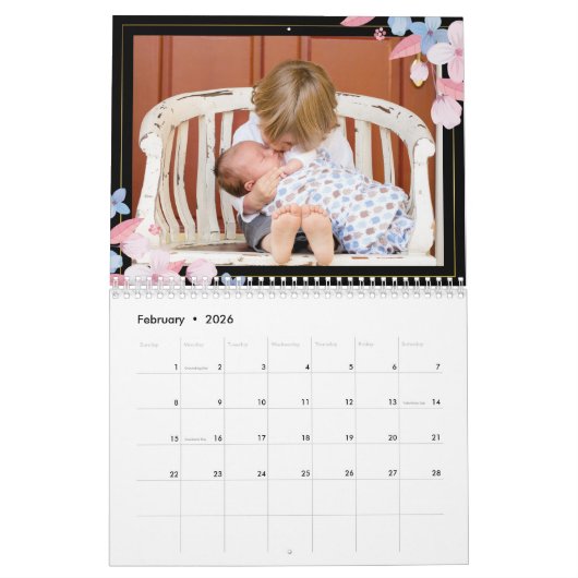 Eigenes Foto 2-Seiten-Medium 2025 Kalender hinzufü (Feb 2026)