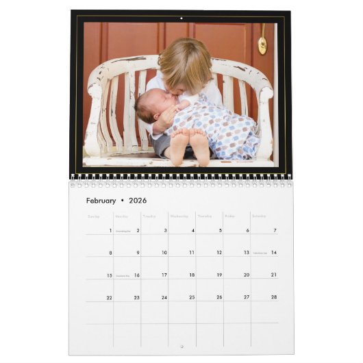 Eigenes Foto 2-Seiten-Medium 2025 Kalender hinzufü (Feb 2026)