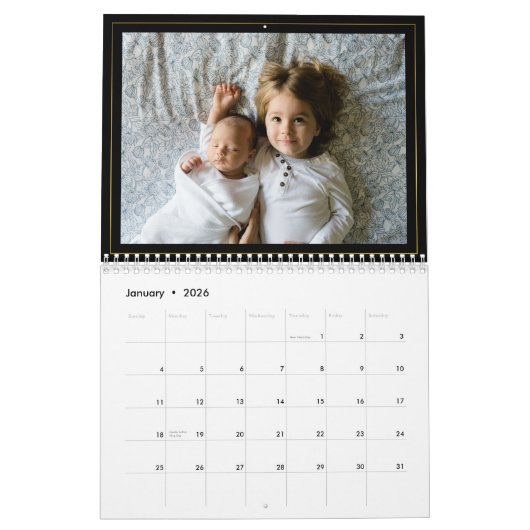 Eigenes Foto 2-Seiten-Medium 2025 Kalender hinzufü (Jan 2026)
