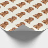 Eigenes Foto-Bildbild-Logo-Muster Elfenbein Geschenkpapier (Ecke)