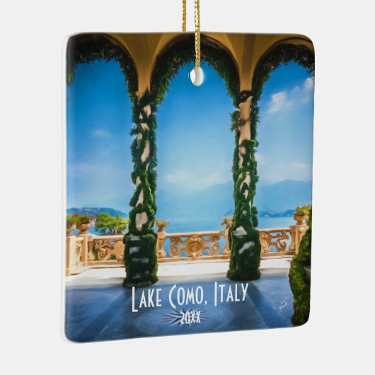 Eigenes Foto Como Italien Reisen Keramikornament (Rechts)