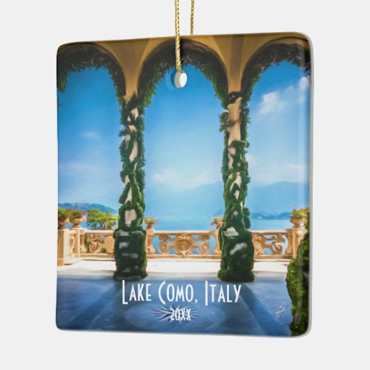 Eigenes Foto Como Italien Reisen Keramikornament (Links)