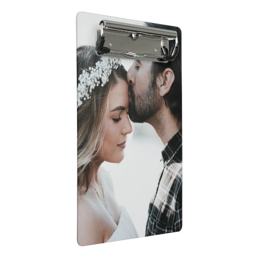 Eigenes Foto doppelseitig hinzufügen Mini Klemmbrett (Schrägansicht)