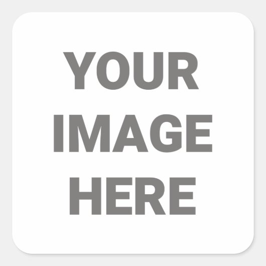 Eigenes Foto erstellen Quadratischer Aufkleber (Vorderseite)