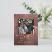 Eigenes Foto für die Herbstfamilie Postkarte (Stehend Vorderseite)