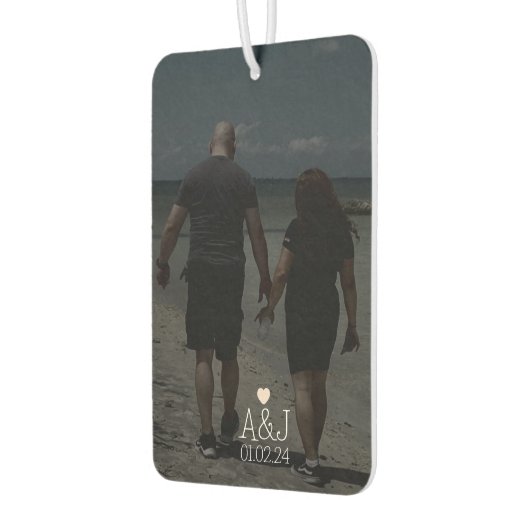 Eigenes Foto für Geschenke Jubiläum Erstwagen Autolufterfrischer (Links)