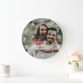 Eigenes Foto hinzufügen benutzerdefinierte große U Große Wanduhr (Zuhause)