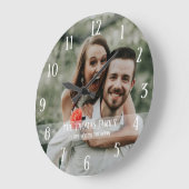 Eigenes Foto hinzufügen benutzerdefinierte große U Wanduhr (Winkel)