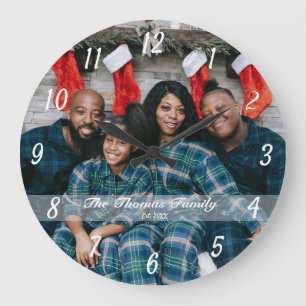 Eigenes Foto hinzufügen Benutzerdefinierte Großu Große Wanduhr