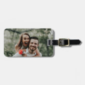 "Eigenes Foto hinzufügen" Gepäckanhänger (Vorderseite horizontal)