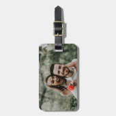 "Eigenes Foto hinzufügen" Gepäckanhänger (Vorderseite vertikal)