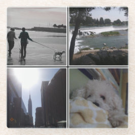 Eigenes Foto hinzufügen Glasuntersetzer