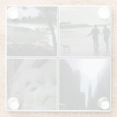 Eigenes Foto hinzufügen Glasuntersetzer (Rückseite)