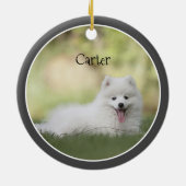 Eigenes Foto hinzufügen Keramik Ornament (Hinten)