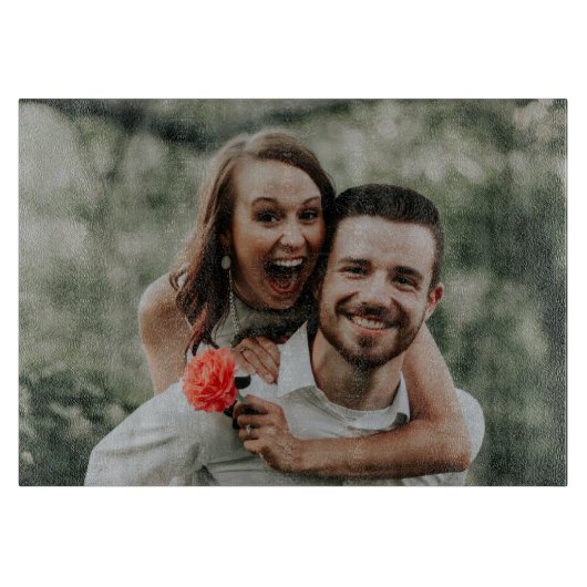 "Eigenes Foto hinzufügen" Schneidebrett (Vorderseite)