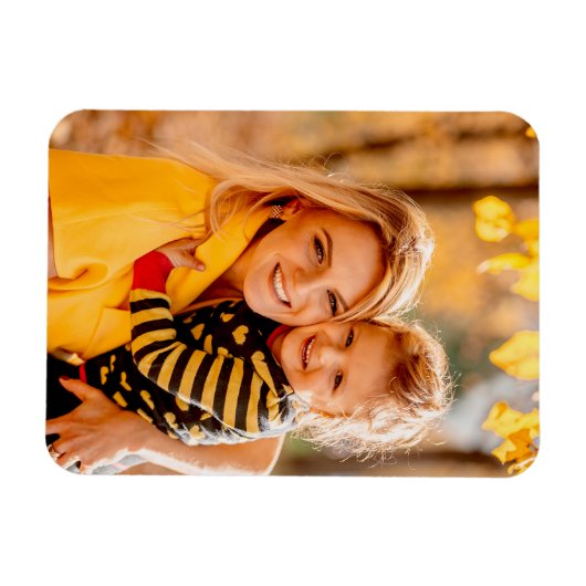 Eigenes Foto hinzufügen | Vorlage Magnet (Horizontal)