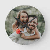 "Eigenes Foto hinzufügen" Wall-Uhr Runde Wanduhr (Vorderseite)