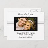 Eigenes Foto hinzufügen - Weiß Ankündigungspostkarte (Vorne/Hinten)