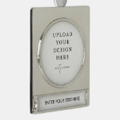 Eigenes Foto hochladen Banner-Ornament Silber (Rechts)