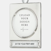 Eigenes Foto hochladen Banner-Ornament Silber (Links)