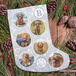 Eigenes Foto-Hundesilber Kleiner Weihnachtsstrumpf