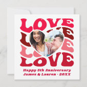 Eigenes Foto - Jahrestag Karte (Vorderseite)