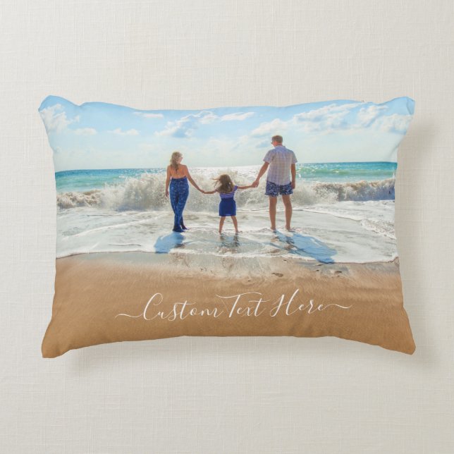 Eigenes Foto-Kissen-Geschenk mit eigenem Design Dekokissen (Vorderseite)