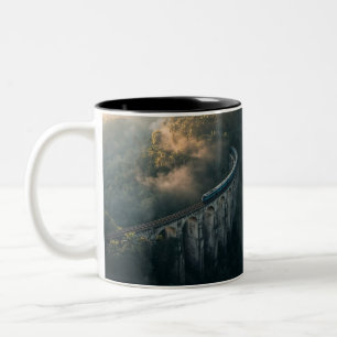Eigenes Foto Modern Coole Elegante Erstelle Dein E Zweifarbige Tasse