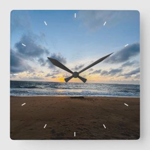 Eigenes Foto - modernes Geschenk zum Muttertag Quadratische Wanduhr