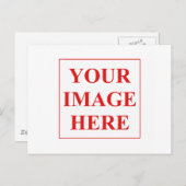 Eigenes Foto oder Bild hinzufügen Postkarte (Vorne/Hinten)
