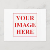 Eigenes Foto oder Bild hinzufügen Postkarte (Vorderseite)