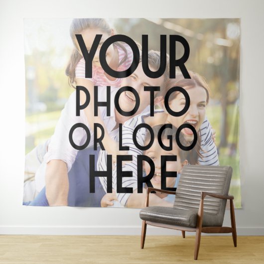 Eigenes Foto- oder Firmenlogo entsprechend geblase Wandteppich (Beispiel (Horizontal))