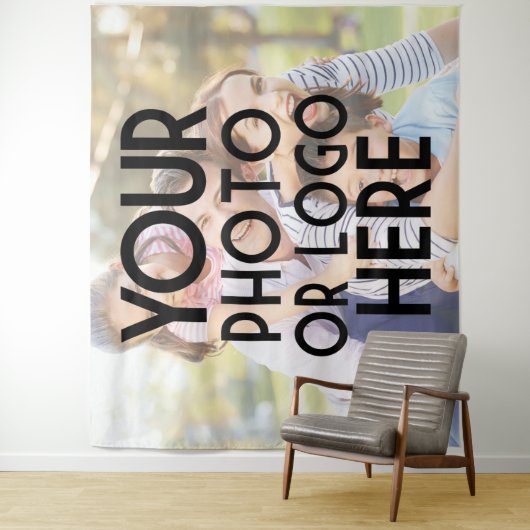 Eigenes Foto- oder Firmenlogo entsprechend geblase Wandteppich (Beispiel)