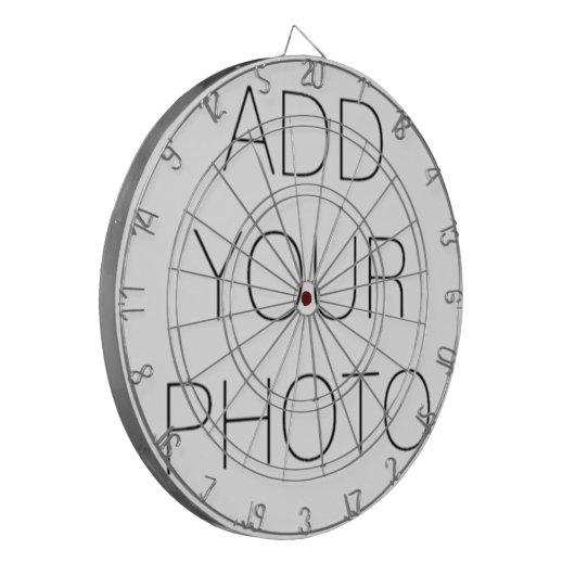 Eigenes Foto oder Text hinzufügen Dartscheibe (Vorderseite Links)