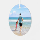 Eigenes Foto oder Text hinzufügen Ornament Aus Metall (Vorderseite links)