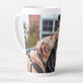 Eigenes Foto Personalisiert hinzufügen Milchtasse (Linke Ecke)