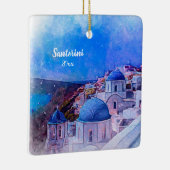 Eigenes Foto Santorini Griechenland 2 Seite Modern Keramikornament (Rechts)