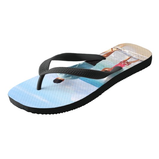 Eigenes Foto und/oder Text hinzufügen Badesandalen (Schrägansicht)