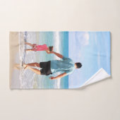 Eigenes Foto und/oder Text hinzufügen Badhandtuch Set (Handtuch)