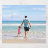 Eigenes Foto und/oder Text hinzufügen Bierflaschenetikett (Einzelnes Label)