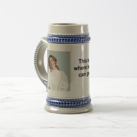 Eigenes Foto und/oder Text hinzufügen Bierglas (Vorderseite Links)