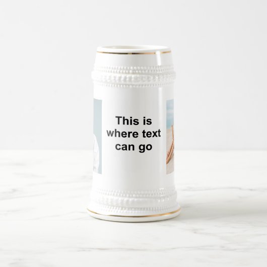 Eigenes Foto und/oder Text hinzufügen Bierglas (Mittel)