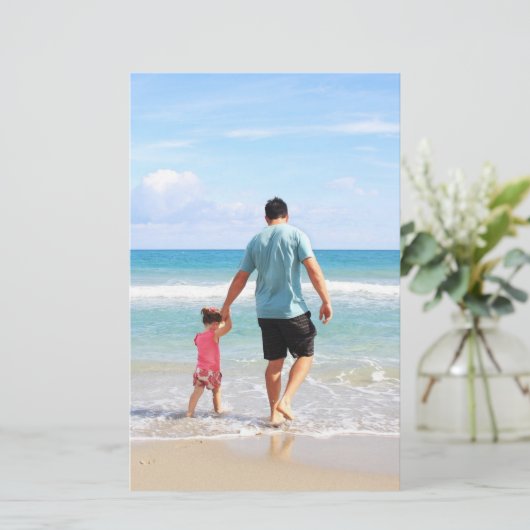 Eigenes Foto und/oder Text hinzufügen Briefpapier (Stehend Vorderseite)